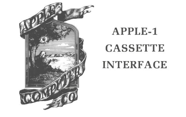 Apple-1 Cassette Interface Manual